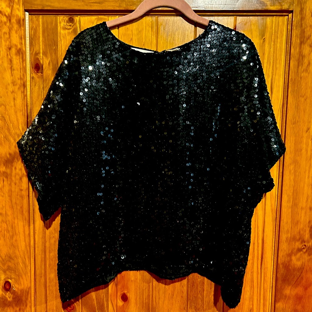 Sequin & Silk Top